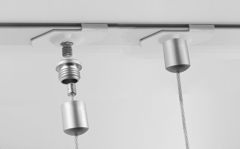 Suspended ceiling hooks for hanging signs