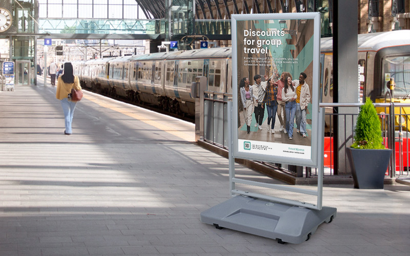 Railway station signage 