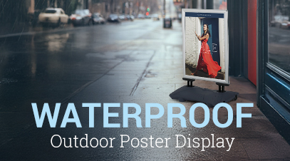 Waterproof poster displays