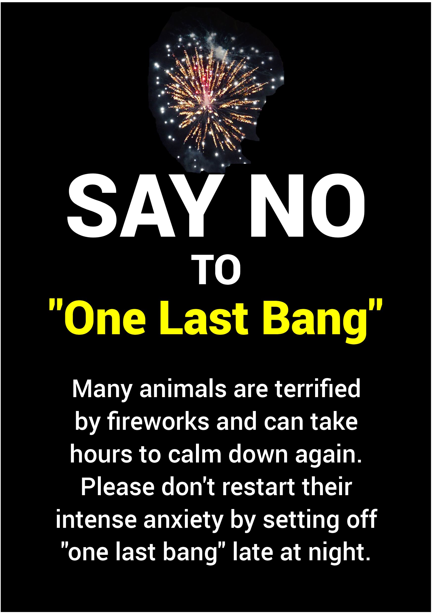 Say No to One Last Bang