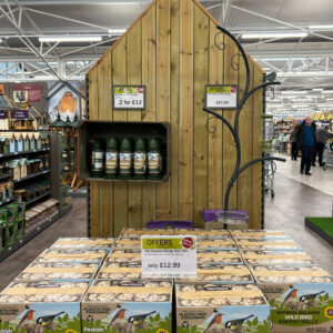 Garden Centre Display Ideas: Keep placement of signs close to eye level