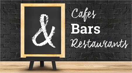 Display ideas for Bars, Coffee shops, Restaurants