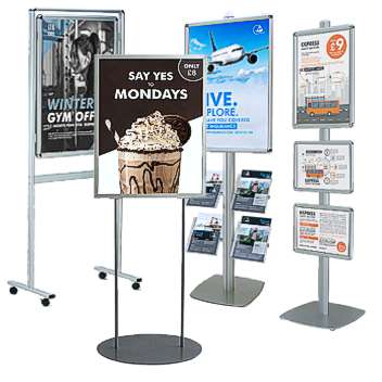 Twin leg A1 poster display free standing Infoboard