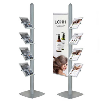 Smart and substantial showroom brochure racks