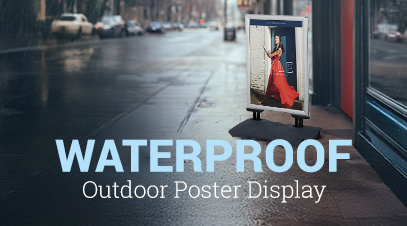 Waterproof poster displays